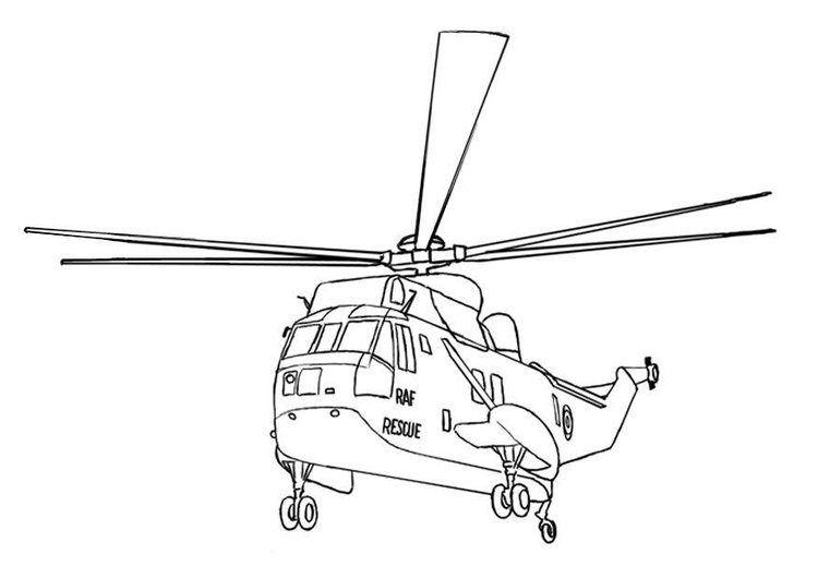 750x531 Coloring Page Helicopter