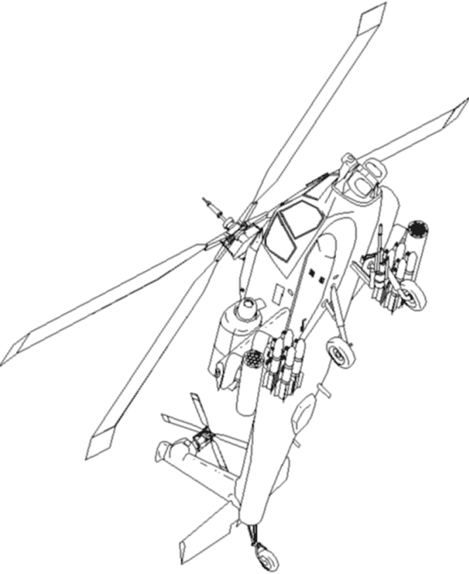 670x820 Army Helicopter Coloring Pages 573015