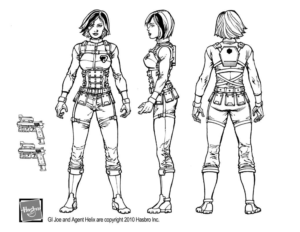 1037x800 Gi Joe Helix 3 Views, In Darryl Banks's Concept Art Comic Art