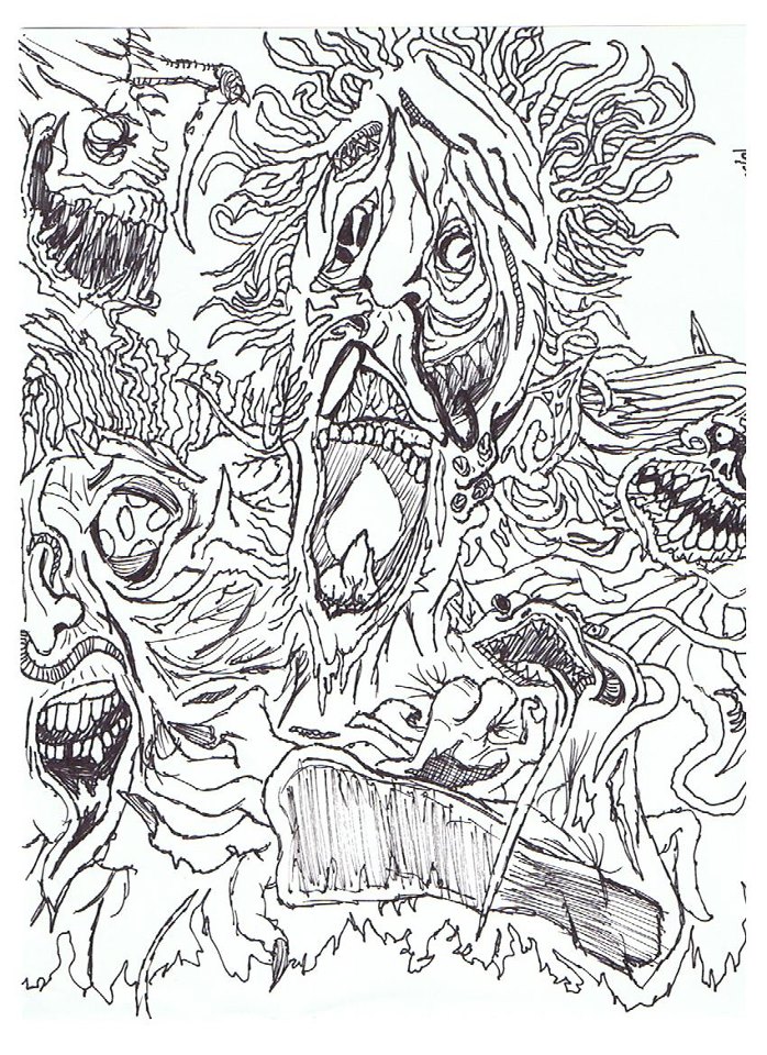 698x960 Hell Drawing My Drawings