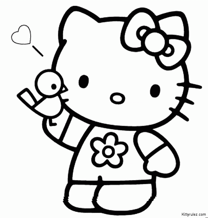 718x754 Drawing Hello Kitty Step By Step Download How To Draw Hello Kitty
