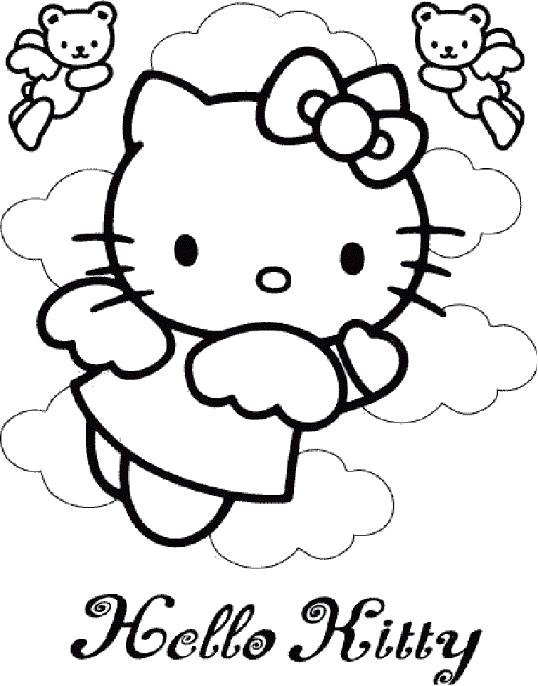 756x963 Hello Kitty Angel Coloring Pages Coloring Pages
