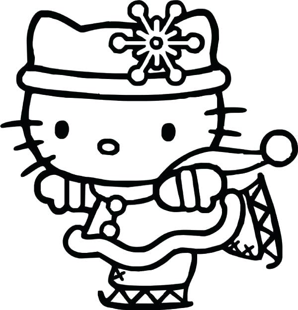 600x624 Coloring Page Hello Kitty Hello Kitty Drawing Coloring Sheets