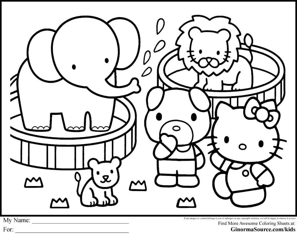1024x806 Hello Kitty Drawing Pages Free Download