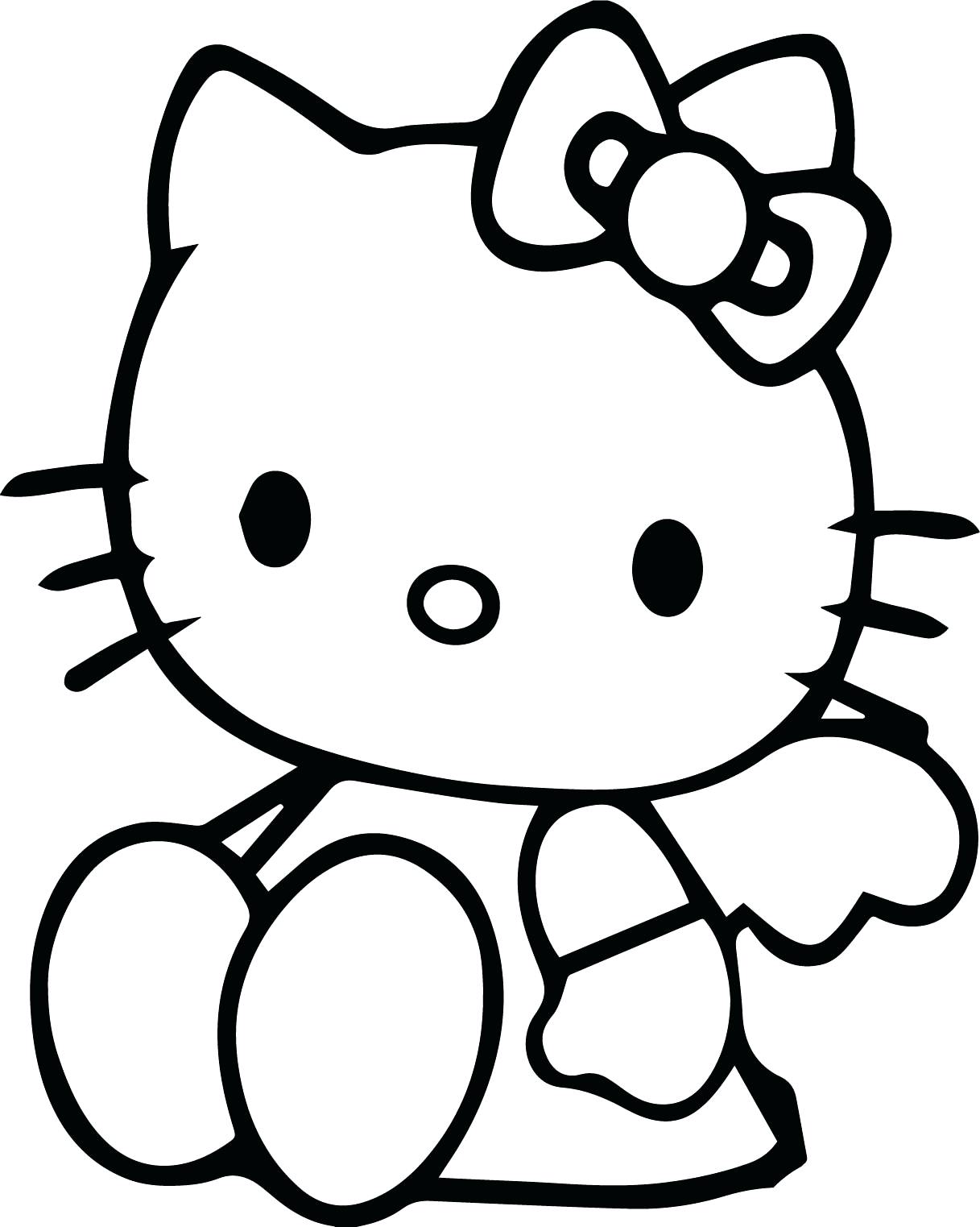 hello kitty drawing picture at getdrawingscom free for personal use
