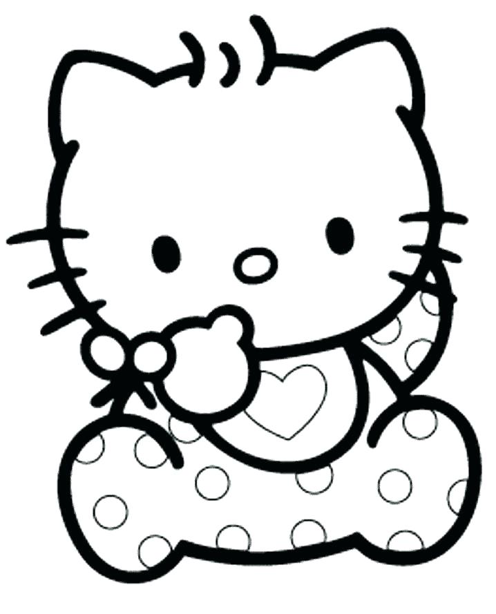 718x889 Coloring Pages To Print Of Hello Kitty Free Printable Hello Kitty