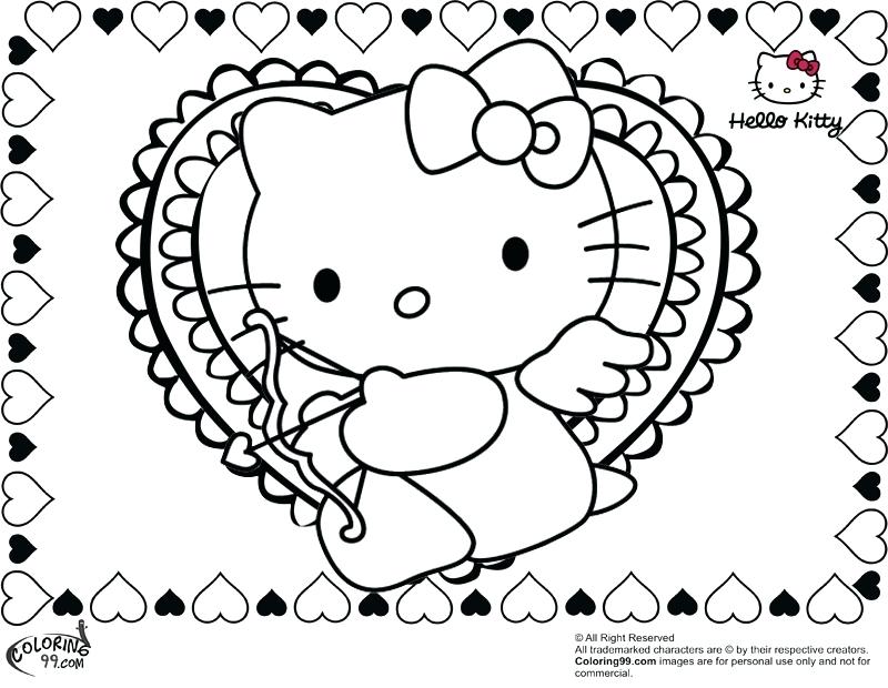 800x620 Free Coloring Pages Hello Kitty Valentine In Plans 2