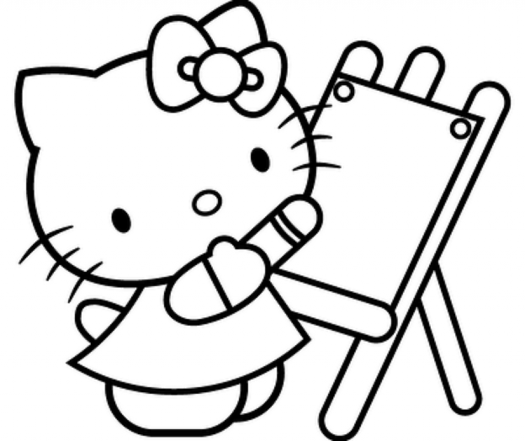 1024x860 Free Printable Hello Kitty Coloring Pages For Kids In Hello Kitty