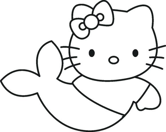 580x463 Hello Kitty Coloring Pages That You Can Print Hello Kitty Drawing