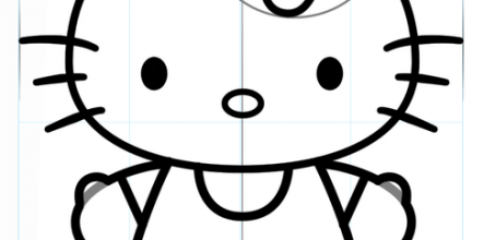 443x220 Hello Kitty Drawing Pictures 18237