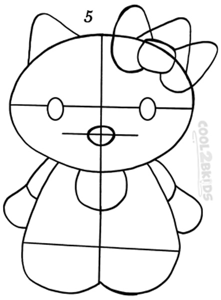 442x600 How To Draw Hello Kitty (Step By Step Pictures) Cool2bkids