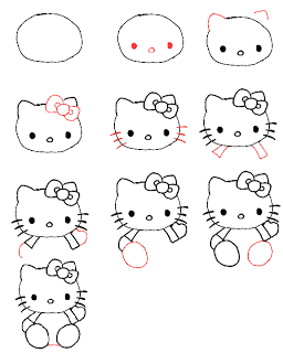 256x320 How To Draw Hello Kitty Coloring Pages