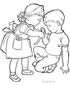 236x288 Helping Others Sunday Schoo Coloring Page Fromthru The Bible