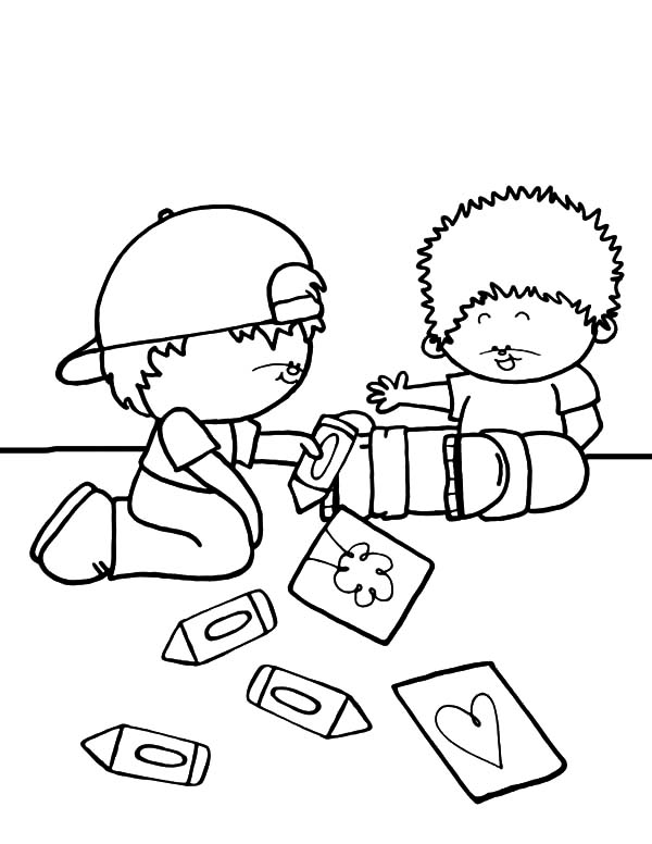 600x776 Drawing Together Helping Others Coloring Pages Coloring Sky