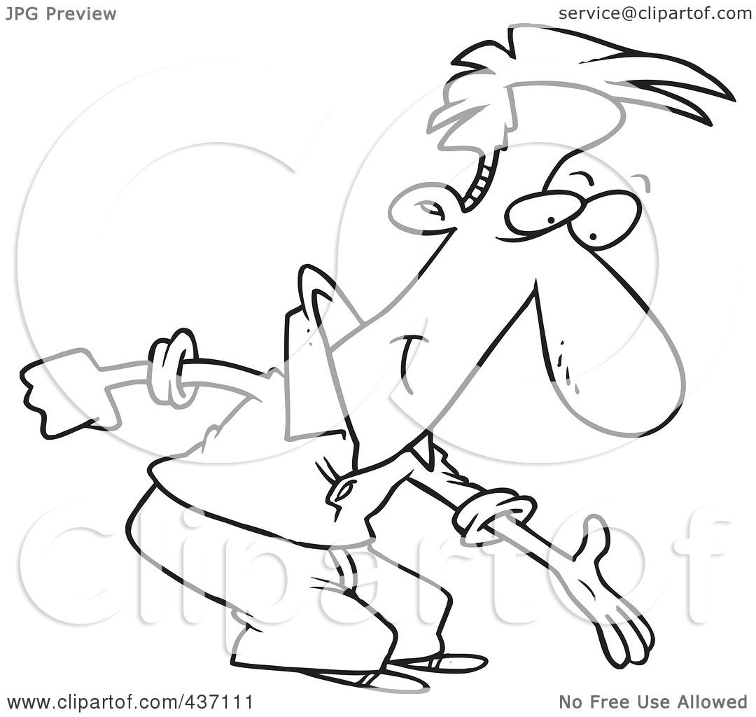 1080x1024 Royalty Free (Rf) Clipart Illustration Of A Black And White