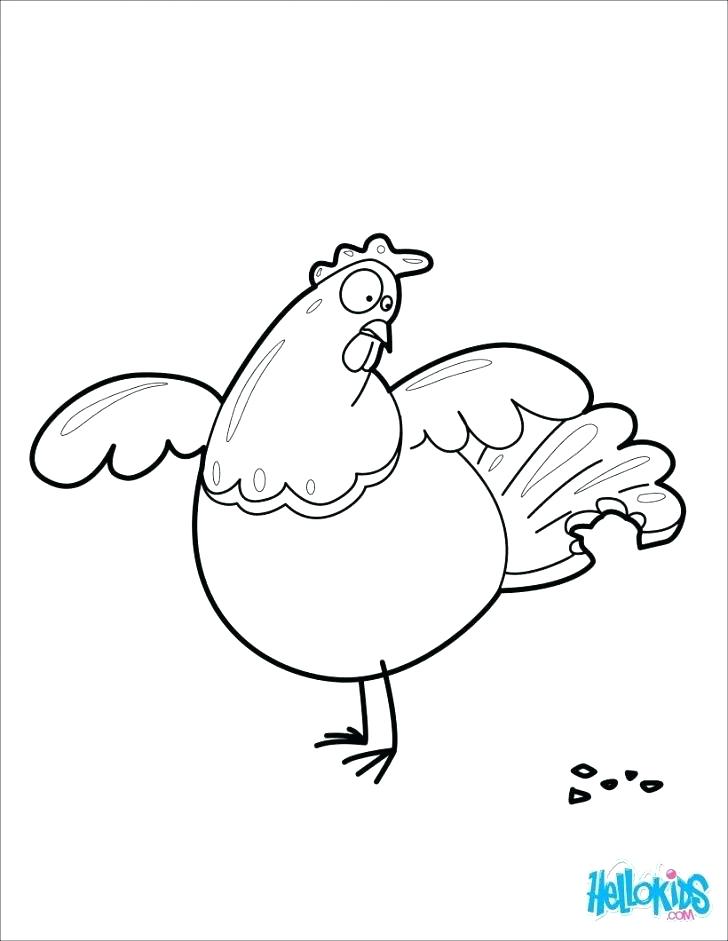 728x941 Hen Coloring Pages