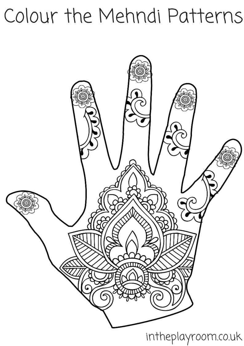 793x1122 Henna Hand Print Designs