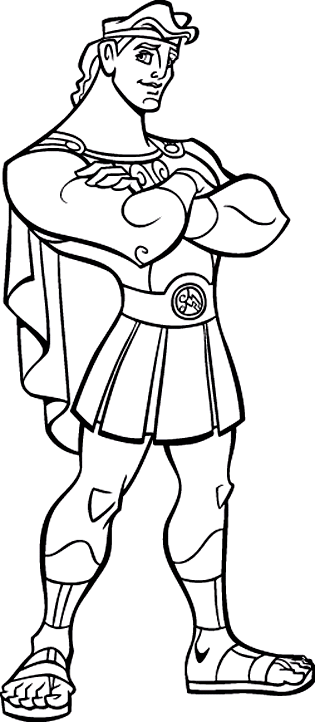 315x722 Hercules Coloring Drawing ~ Child Coloring