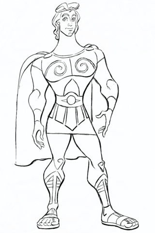 320x480 Disney Hercules Coloring Page Free Printable Coloring Pages