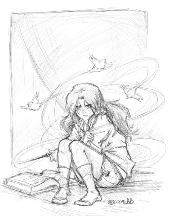 540x689 Hermione Granger Art By Iberghol Harry Potter