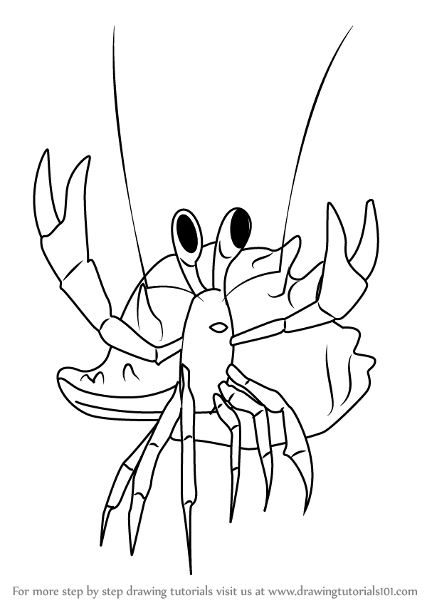 600x846 Learn How To Draw Henry Hermit Crab From Dinosaur Train (Dinosaur