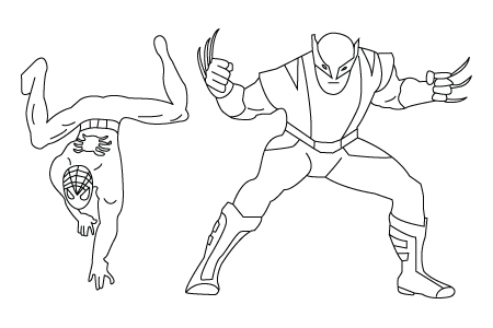 450x300 Super Hero Drawing Childrens Drawings