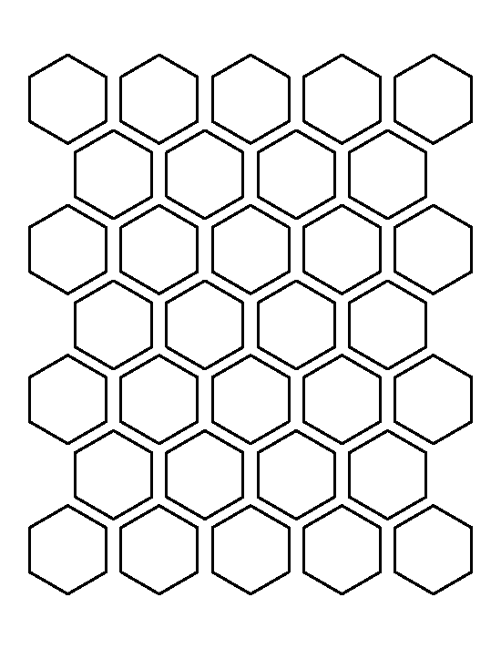 Hexagon Shape Printable - Printable World Holiday