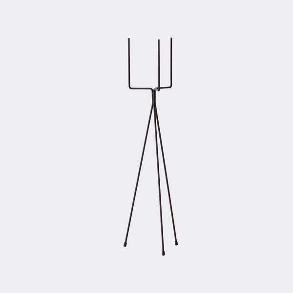 600x600 Hexagon Plant Pot Amp Stand By Ferm Living (Brass Amp Black)