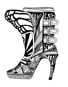 236x300 High Heels Drawings