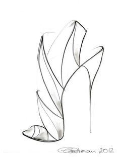 236x314 High Heel Shoe Drawings