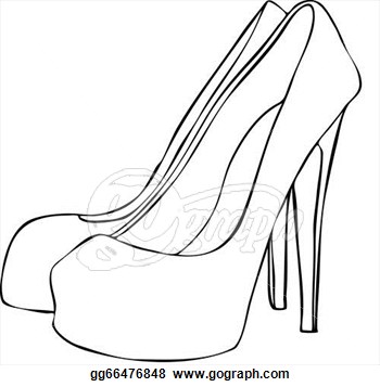 350x357 Line Drawings Of Shoes