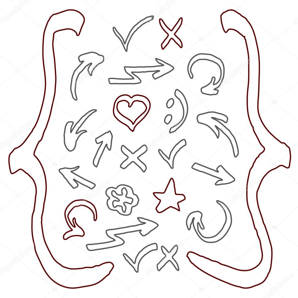 1024x1024 Vector Highlighter Elements Stock Vector Volha.belausava