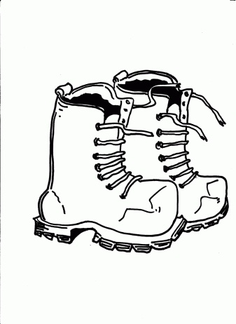 Hiking Boots Drawing at GetDrawings | Free download