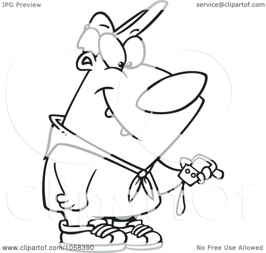 863x818 Royalty Free Vector Clip Art Illustration Of A Cartoon Black