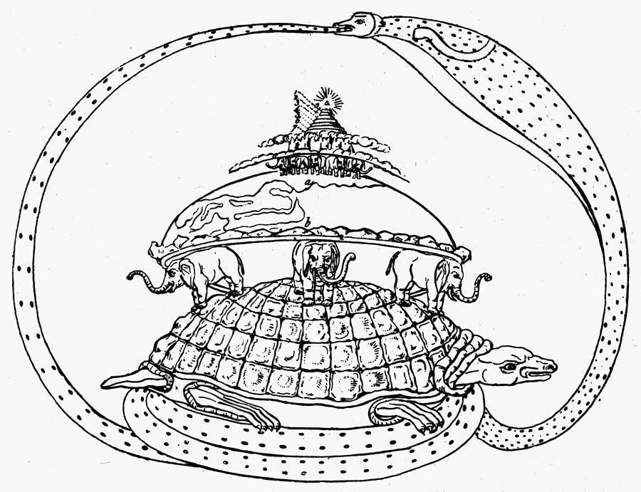 900x691 Hindu Universe Drawing By Granger