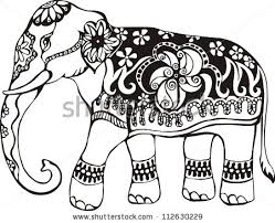 249x202 Indian Elephant Drawing