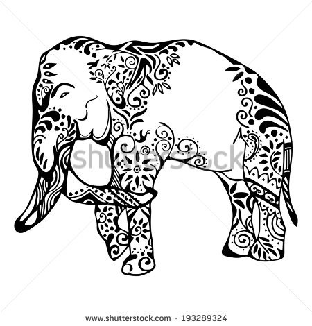 450x470 Drawn Asian Elephant God