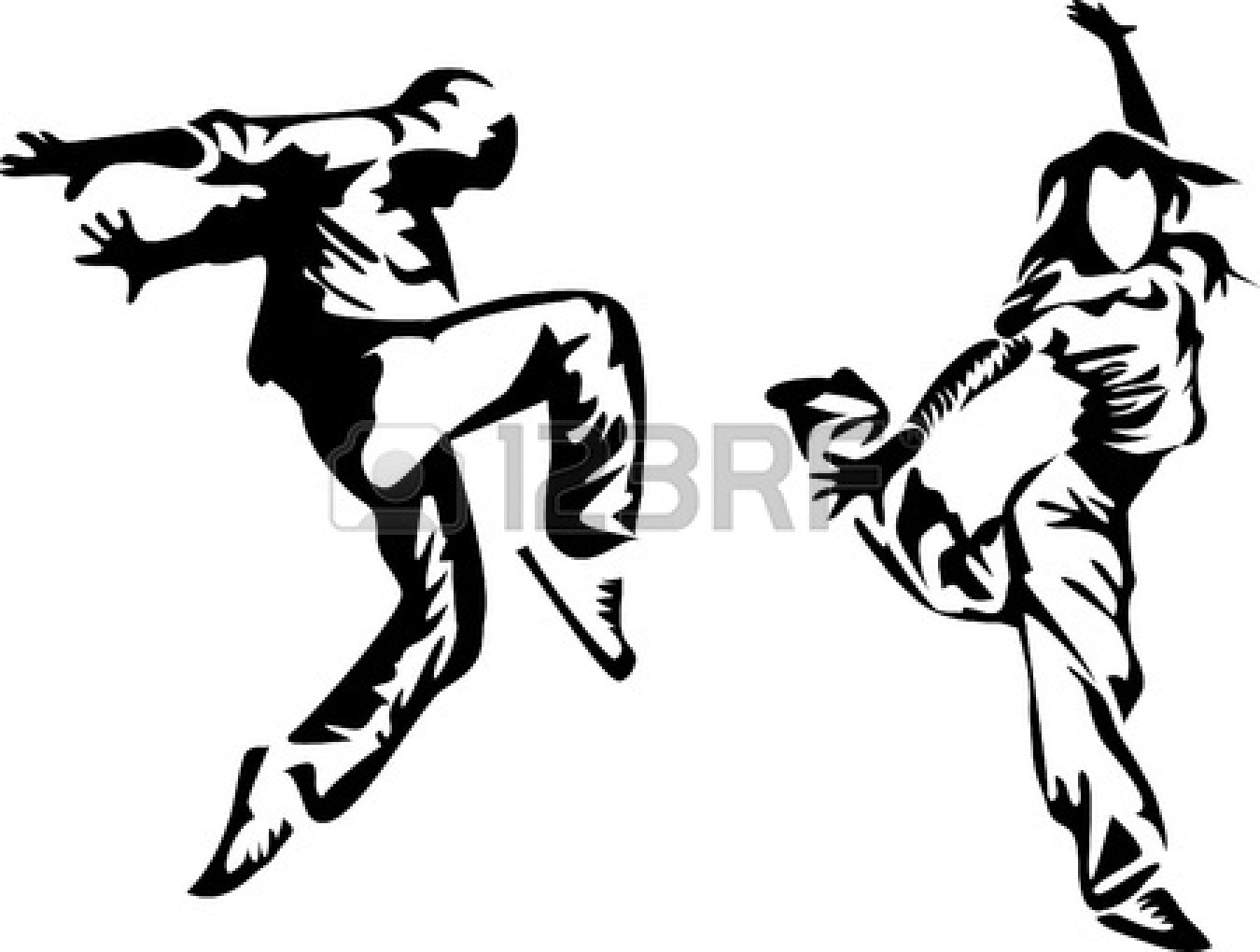1350x1020 Like The Black On White Sketch Music Dance Logo