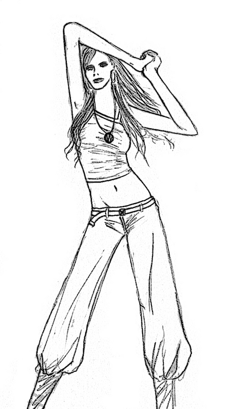 447x800 Hip Hop Girl By Blueryan