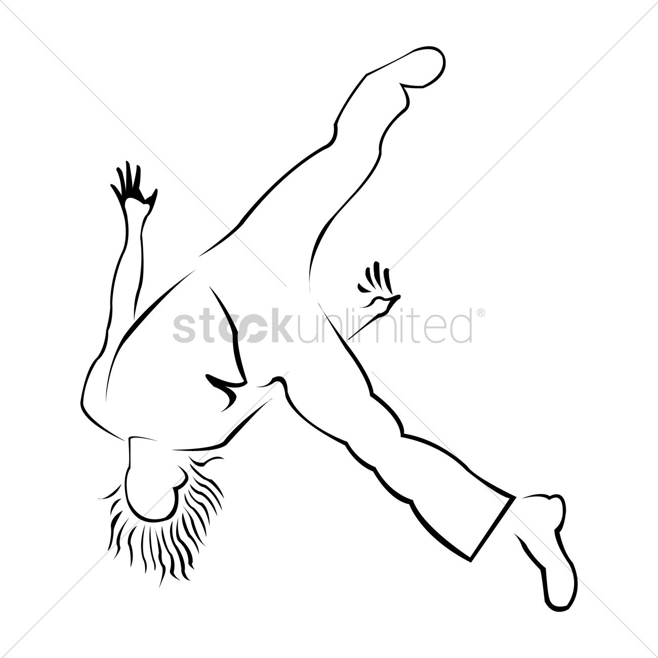 1300x1300 Hip Hop Dancer Vector Image