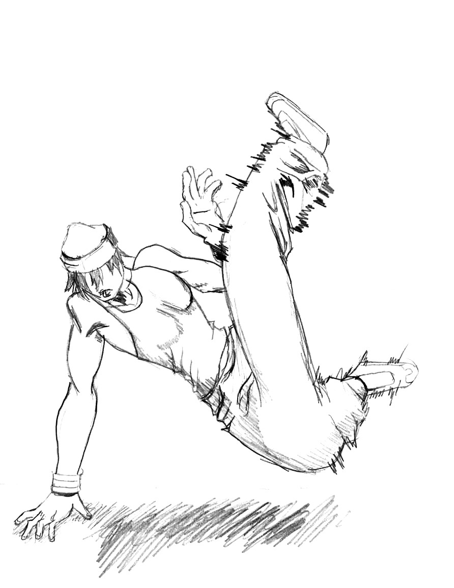 892x1154 Hip Hop Dancer By Scottskullz