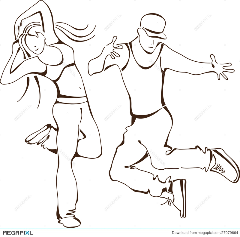 800x788 Hip Hop Dance, Set Icon People Illustration 27079664
