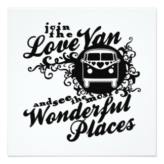 324x324 Hippie Van Invitations Amp Announcements Zazzle