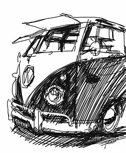 248x300 Vw Bus Paintings