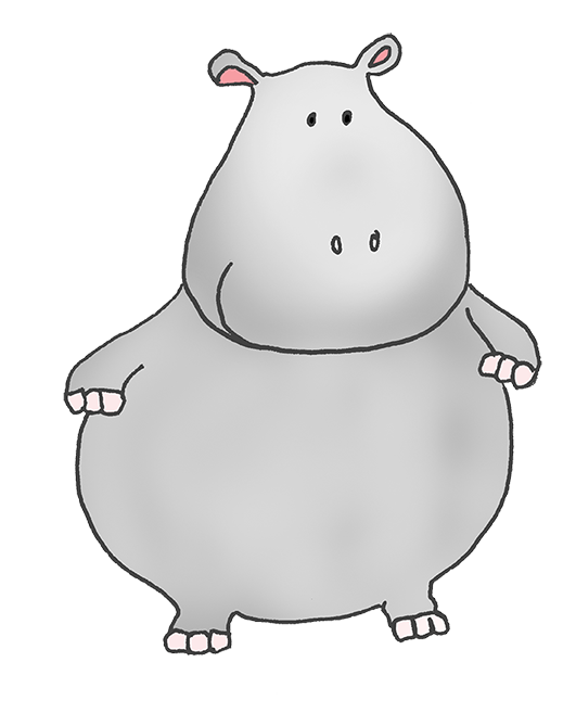531x669 Cartoon Hippo Clipart
