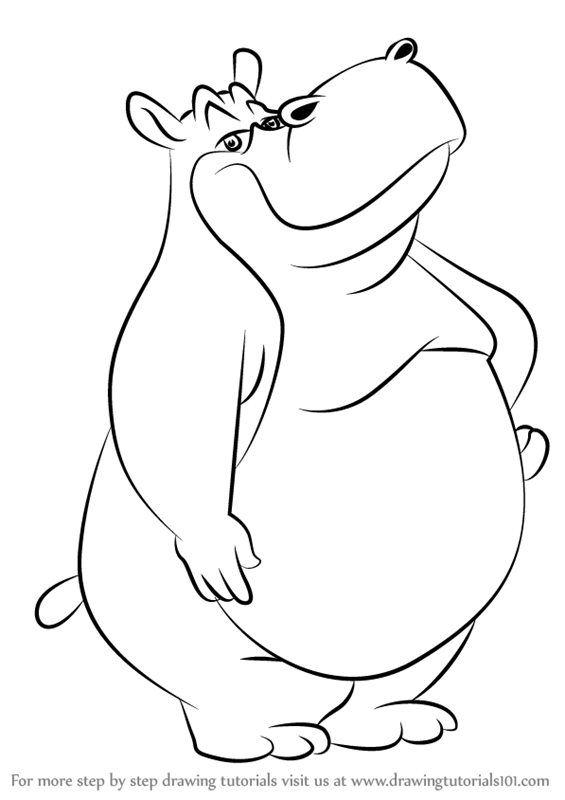 565x800 Step By Step How To Draw Flavio Hippo From Animaniacs