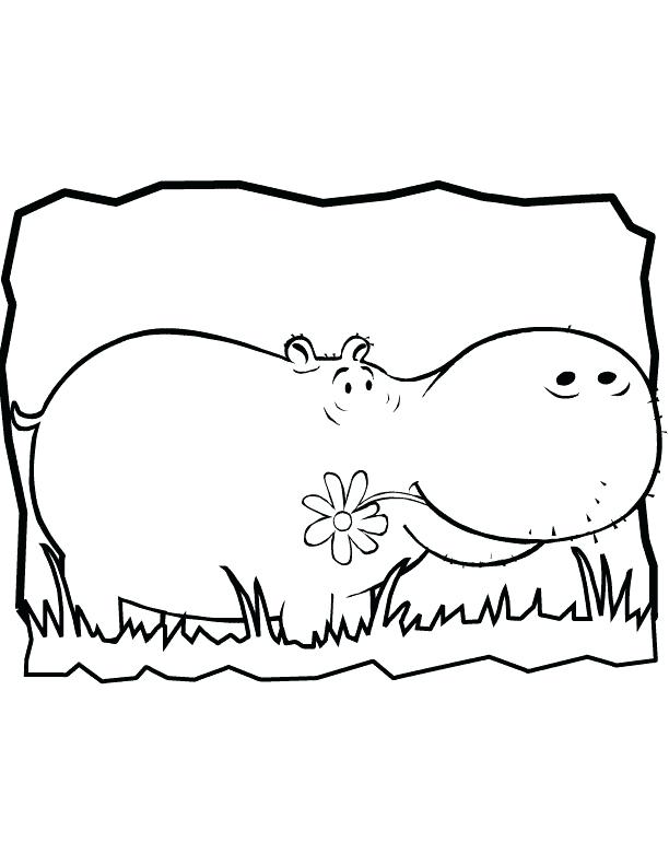 612x792 Hippopotamus Coloring Pages Hippo Coloring Pages For Kids Free