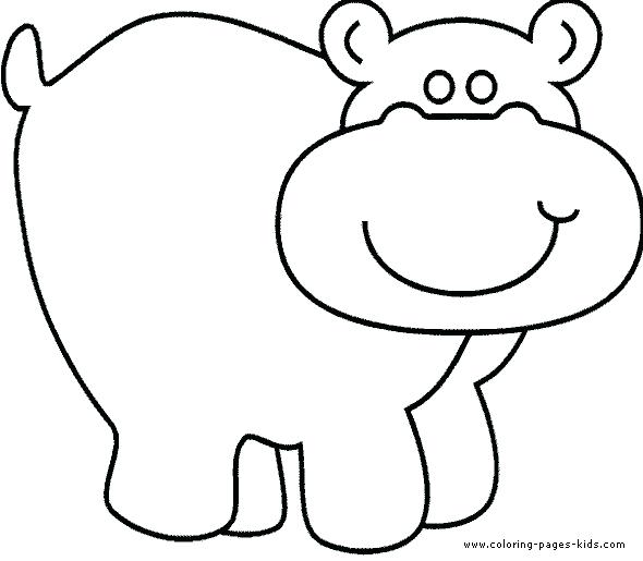 590x515 Baby Hippo Coloring Pages Hippo Coloring Pages For Kids Cute Baby