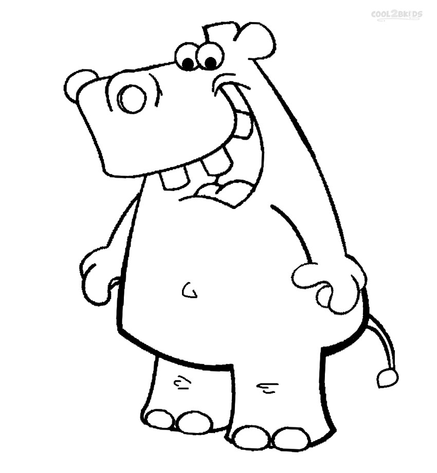 850x921 Printable Hippo Coloring Pages For Kids Cool2bkids