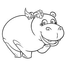 230x230 Hippo Coloring Page Colouring For Funny Draw Image Kids Coloring